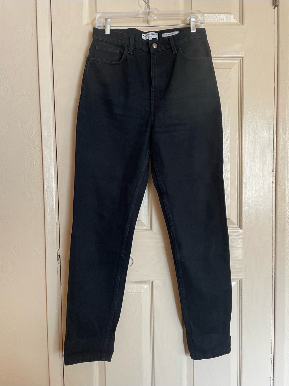 American Apparel High-waisted Black Jeans